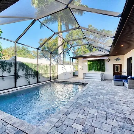 Courtyard Home With Pool, Spa & Sauna Close To Beach & City Center Sarasota Exterior photo